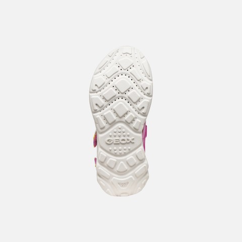 Sandales ferm&eacute;es SANDAL AIRADYUM   JUNIOR Fuchsia/Jaune - image number 6 | GEOX