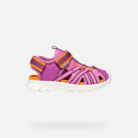 closed toe sandals SANDAL AIRADYUM JUNIOR Fuchsia/Orange - image number 1 | GEOX