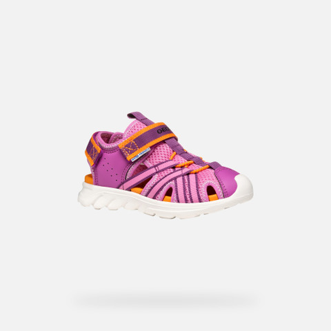 closed toe sandals SANDAL AIRADYUM JUNIOR Fuchsia/Orange - image number 2 | GEOX