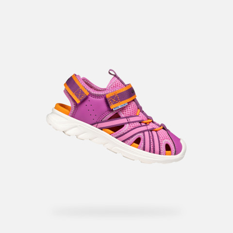 closed toe sandals SANDAL AIRADYUM JUNIOR Fuchsia/Orange - image number 0 | GEOX