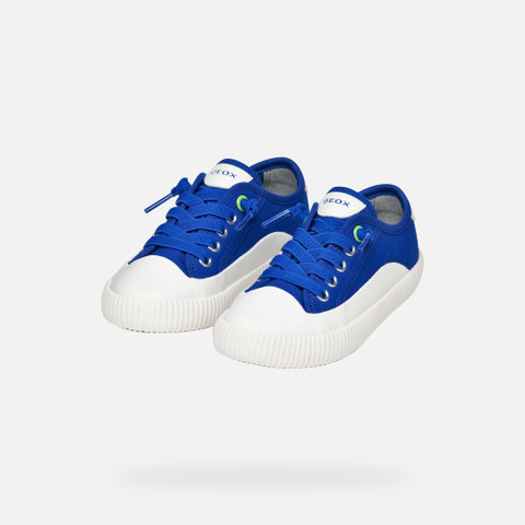 Low top sneakers TIPPESTE JUNIOR Royal/Lime Green - image number 7 | GEOX