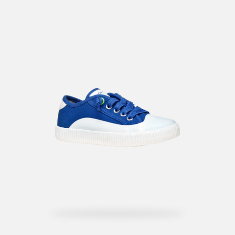 Low top sneakers TIPPESTE JUNIOR Royal/Lime Green - image number 2 | GEOX