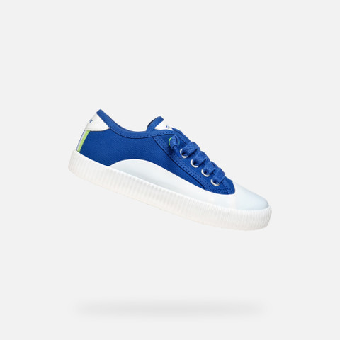 Low top sneakers TIPPESTE JUNIOR Royal/Lime Green - image number 0 | GEOX