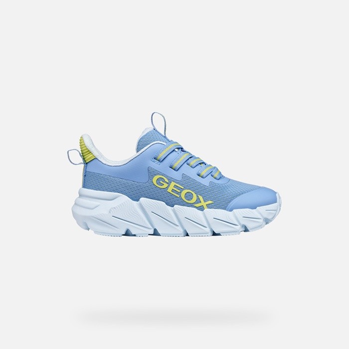 Low top sneakers FLEXYPER FAST GIRL Light Blue/Lime | GEOX