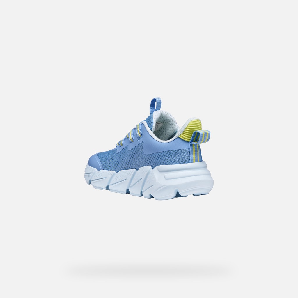 Low top sneakers FLEXYPER FAST GIRL Light Blue/Lime - image number 3 | GEOX