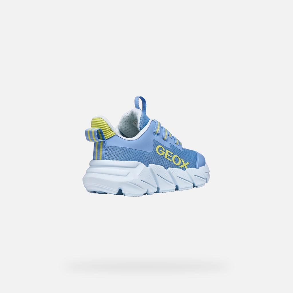Low top sneakers FLEXYPER FAST GIRL Light Blue/Lime - image number 4 | GEOX
