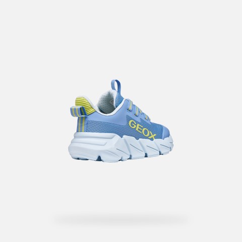 Low top sneakers FLEXYPER FAST GIRL Light Blue/Lime - image number 4 | GEOX