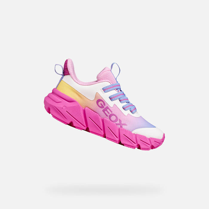 Baskets basse FLEXYPER FAST FILLE Fuchsia/Multicolore | GEOX