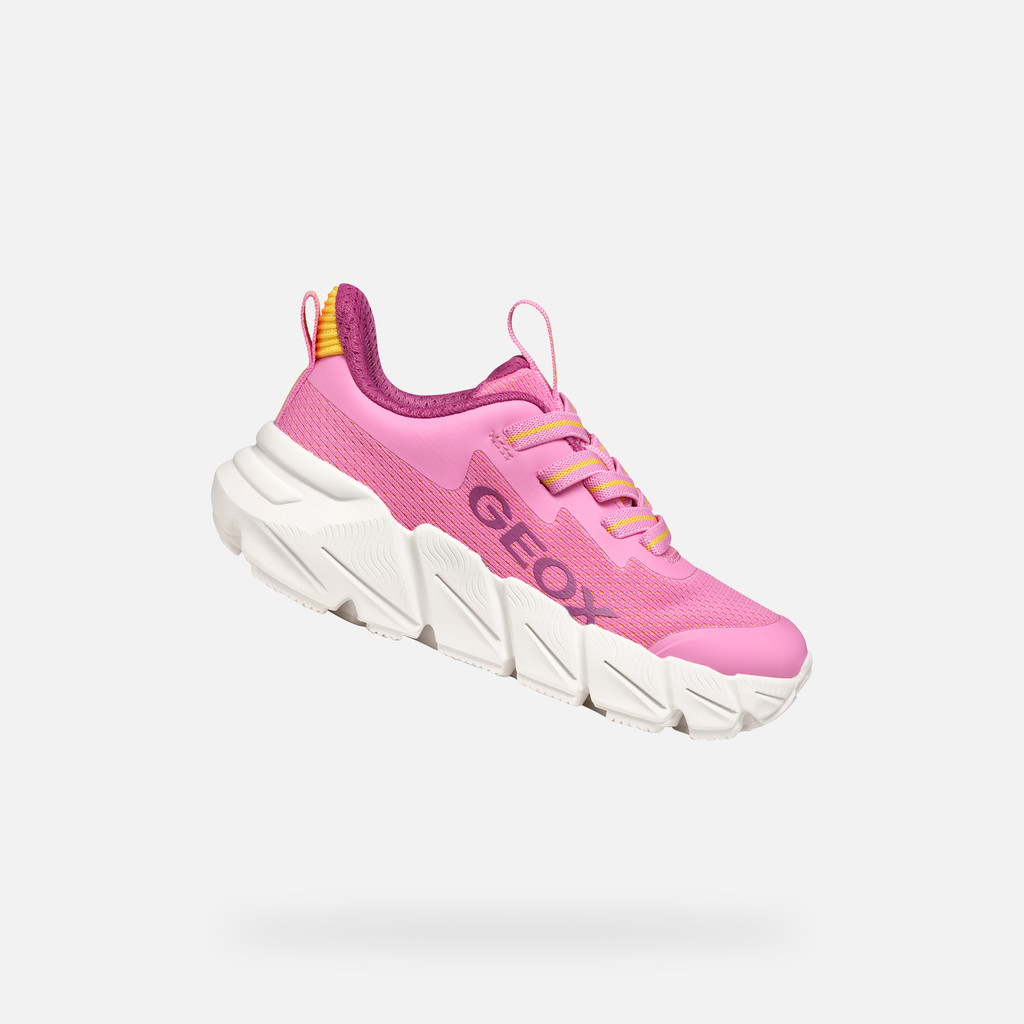 Low top sneakers FLEXYPER FAST JUNIOR Pink/Yellow - image number 0 | GEOX