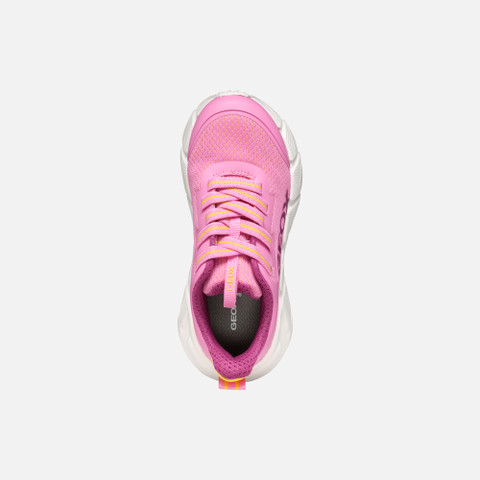 Low top sneakers FLEXYPER FAST JUNIOR Pink/Yellow - image number 5 | GEOX