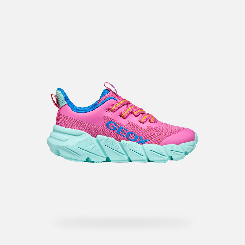 Low top sneakers FLEXYPER FAST JUNIOR Fuchsia/Watersea - image number 1 | GEOX