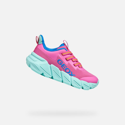 Low top sneakers FLEXYPER FAST JUNIOR Fuchsia/Watersea - image number 0 | GEOX