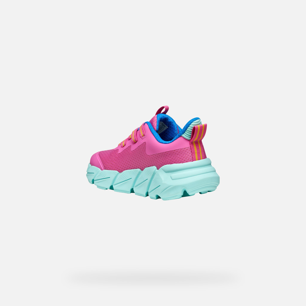 Low top sneakers FLEXYPER FAST JUNIOR Fuchsia/Watersea - image number 3 | GEOX