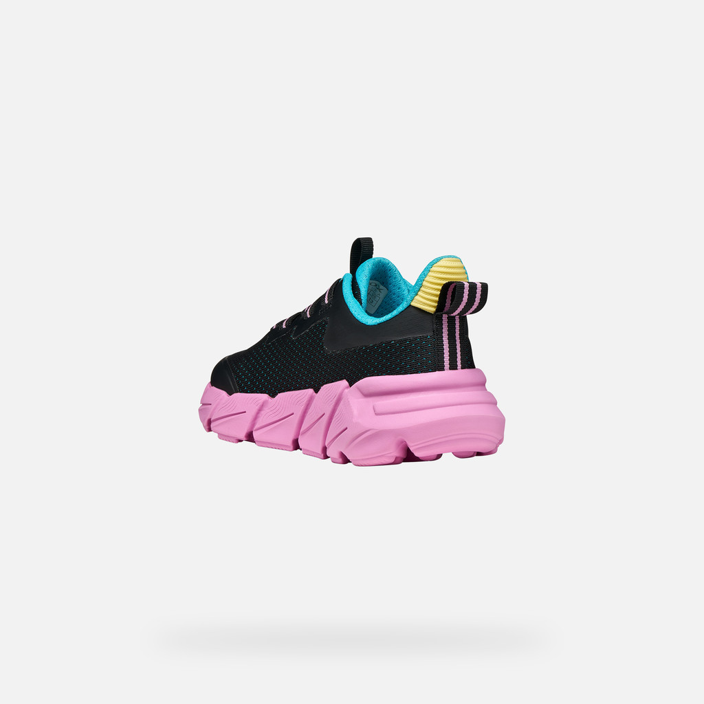 Low top sneakers FLEXYPER FAST JUNIOR Black/Multicolor - image number 3 | GEOX