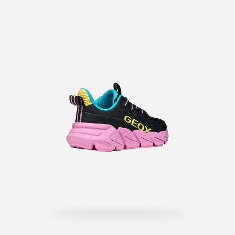 Low top sneakers FLEXYPER FAST JUNIOR Black/Multicolor - image number 4 | GEOX