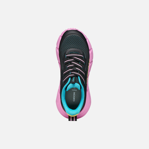 Low top sneakers FLEXYPER FAST JUNIOR Black/Multicolor - image number 5 | GEOX