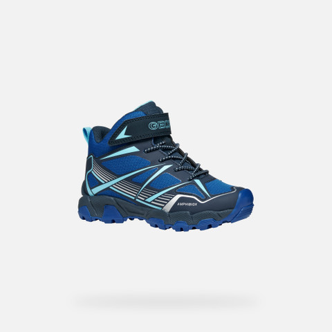 Waterproof trainers MAGNETAR ABX BOY Navy/Royal - image number 2 | GEOX