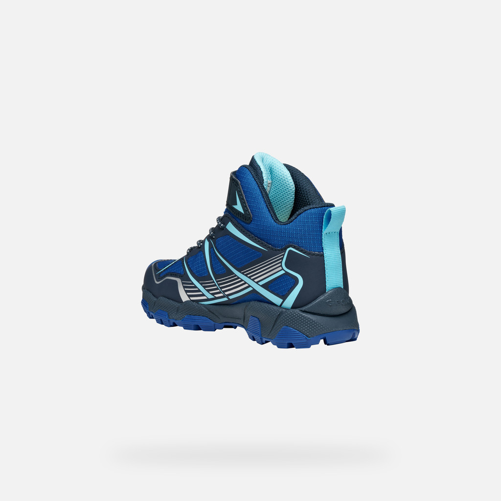 Waterproof trainers MAGNETAR ABX BOY Navy/Royal - image number 3 | GEOX