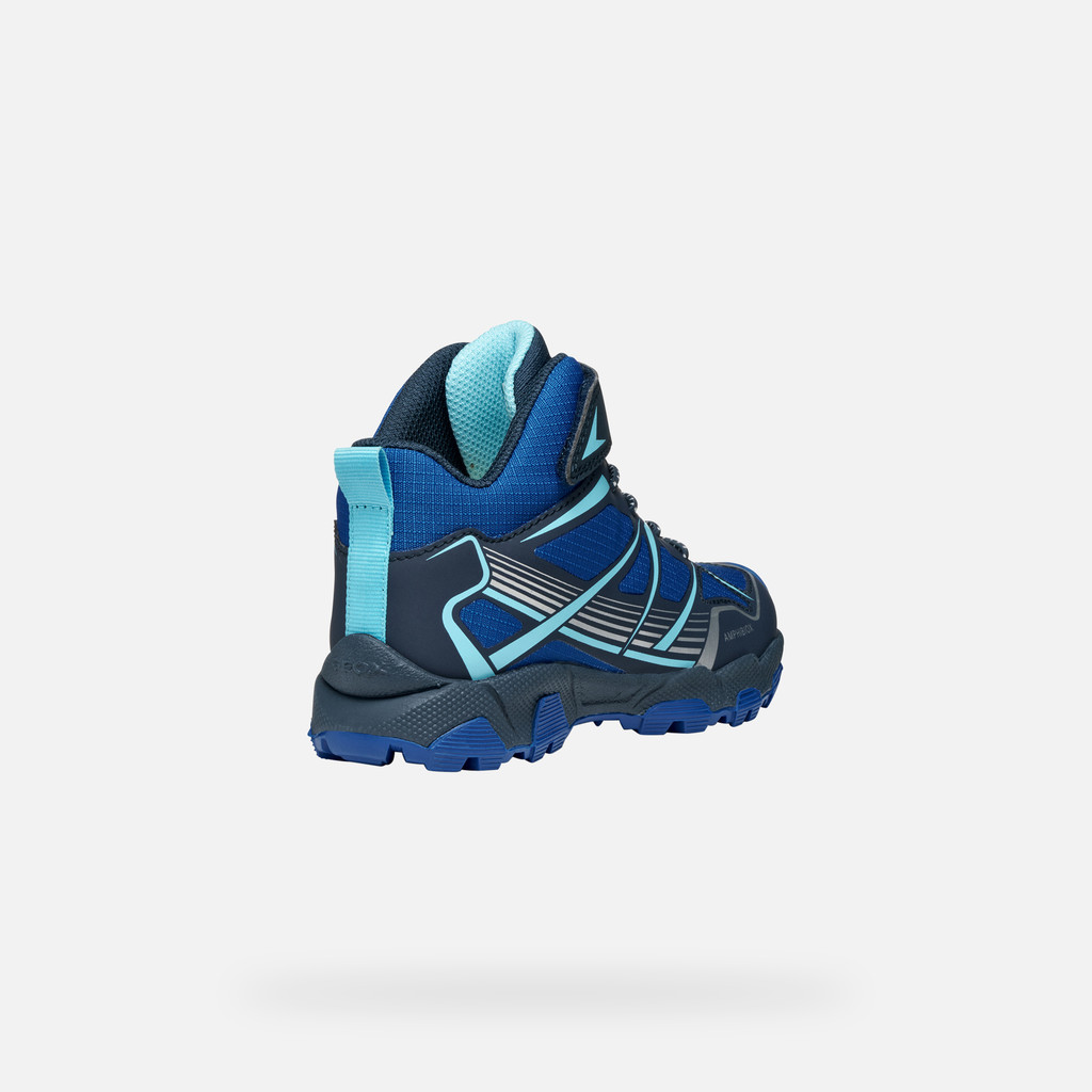 Waterproof trainers MAGNETAR ABX BOY Navy/Royal - image number 4 | GEOX