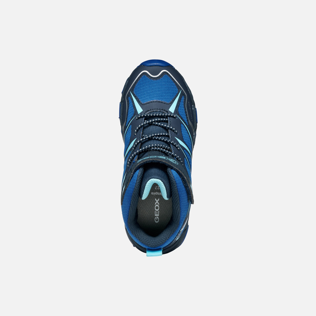 Waterproof trainers MAGNETAR ABX BOY Navy/Royal - image number 5 | GEOX