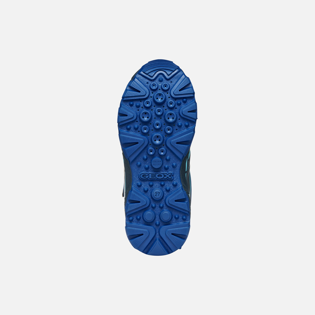 Waterproof trainers MAGNETAR ABX BOY Navy/Royal - image number 6 | GEOX