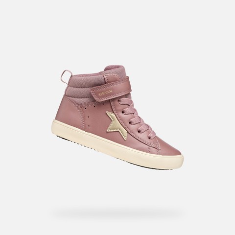 Scarpe con strappo GISLI BAMBINA Rosa scuro/Platino | GEOX