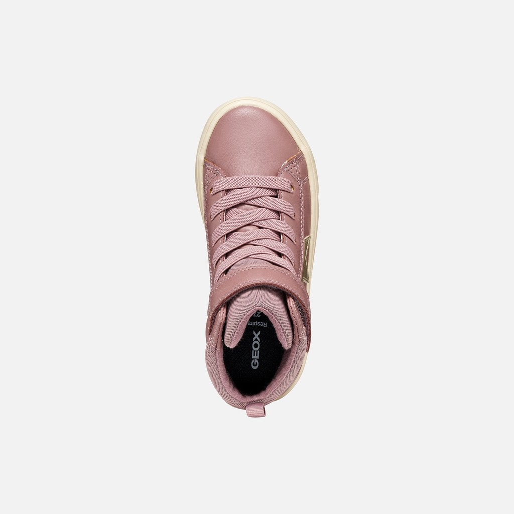 Scarpe con strappo GISLI BAMBINA Rosa scuro/Platino - image number 5 | GEOX