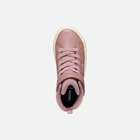 Scarpe con strappo GISLI BAMBINA Rosa scuro/Platino - image number 5 | GEOX