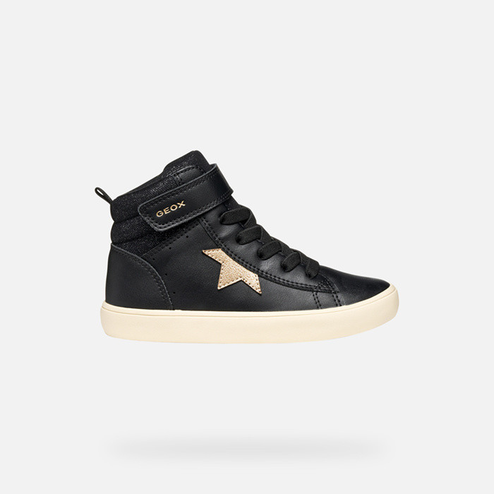 High top sneakers GISLI GIRL Black/Champagne | GEOX