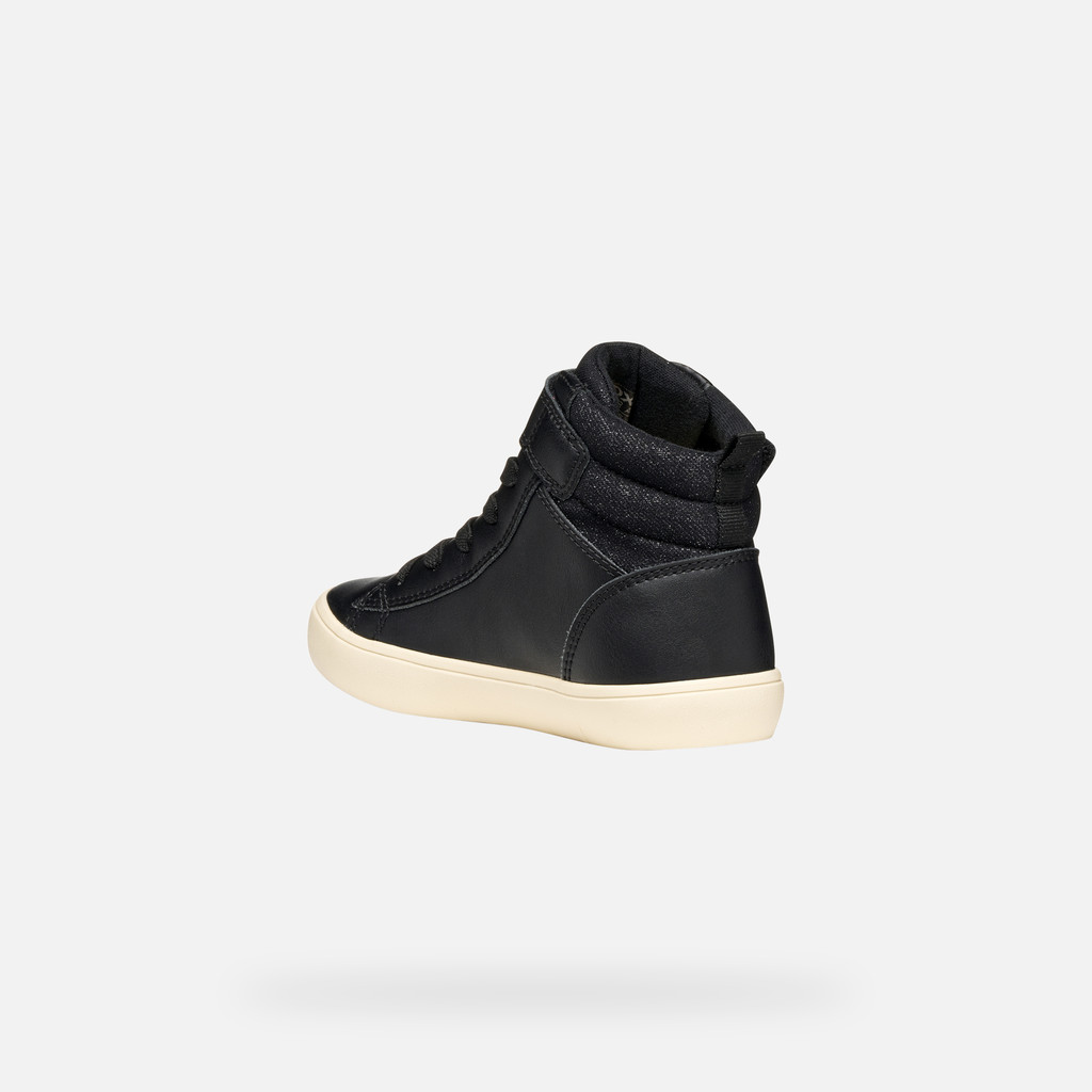 High top sneakers GISLI GIRL Black/Champagne - image number 3 | GEOX