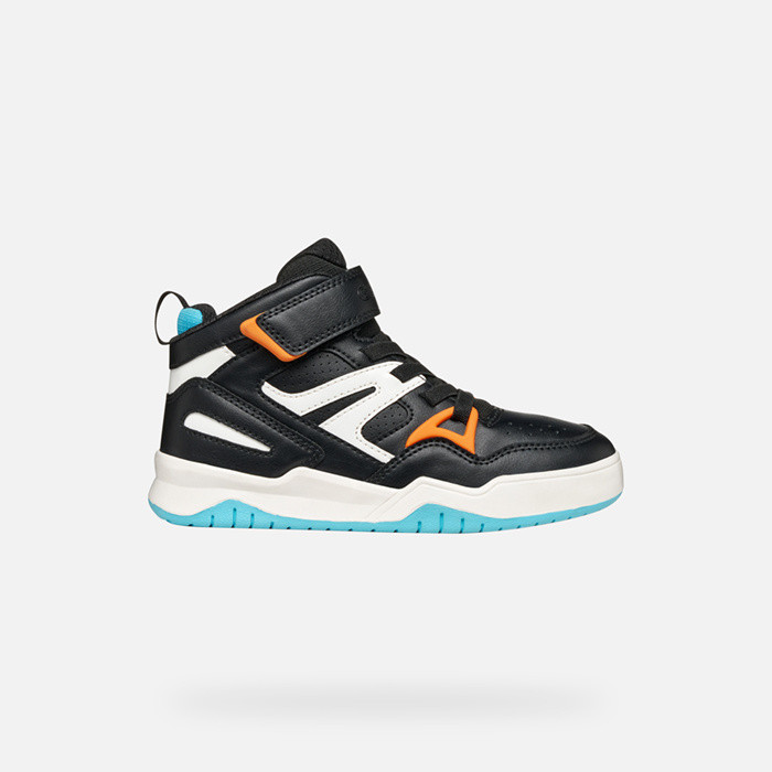 High top sneakers PERTH BOY Black/Orange | GEOX