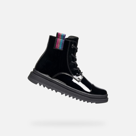 Ankle boots with laces GILLYJAW GIRL Black/Multicolor - image number 0 | GEOX