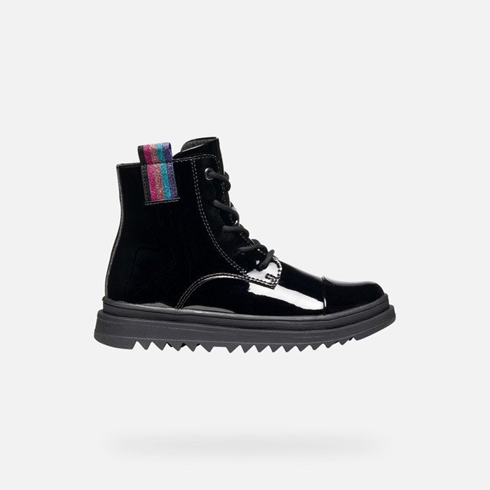 Ankle boots with laces GILLYJAW GIRL Black/Multicolor | GEOX