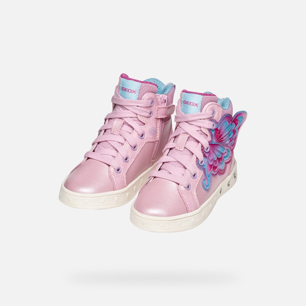 Shoes with lights SKYLIN GIRL Pink/Fuchsia - image number 8 | GEOX