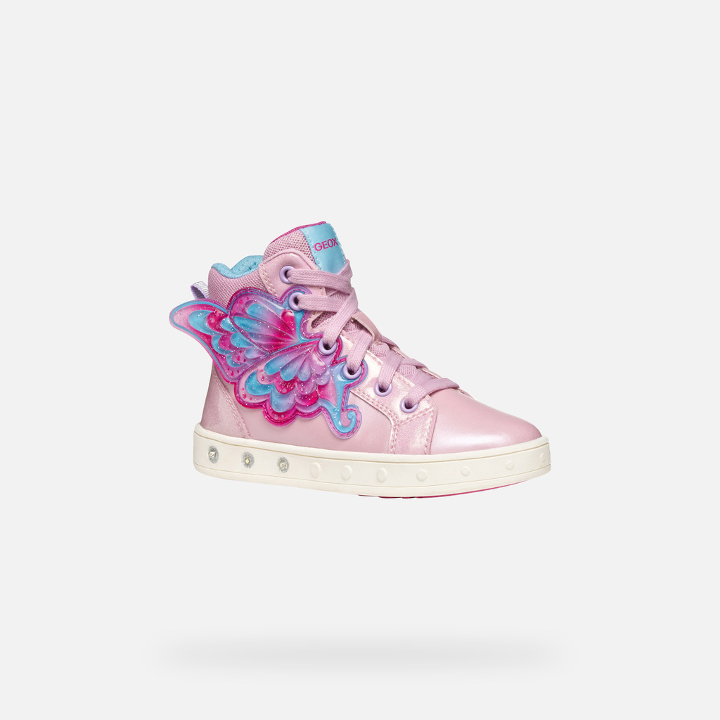 Shoes with lights SKYLIN GIRL Pink/Fuchsia - image number 2 | GEOX