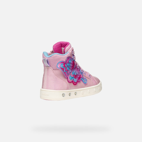 Shoes with lights SKYLIN GIRL Pink/Fuchsia - image number 4 | GEOX