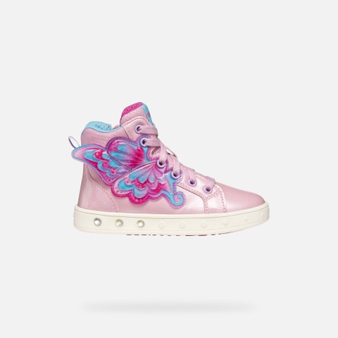 Shoes with lights SKYLIN GIRL Pink/Fuchsia - image number 1 | GEOX