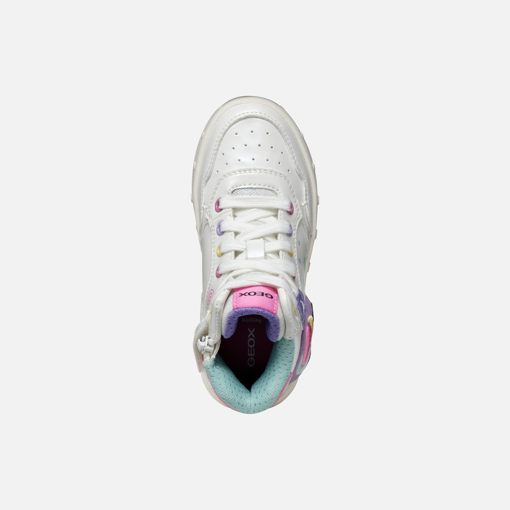 Shoes with lights SKYLIN GIRL White/Multicolor - image number 5 | GEOX