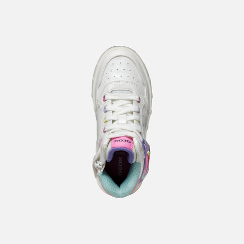 Shoes with lights SKYLIN GIRL White/Multicolor - image number 5 | GEOX