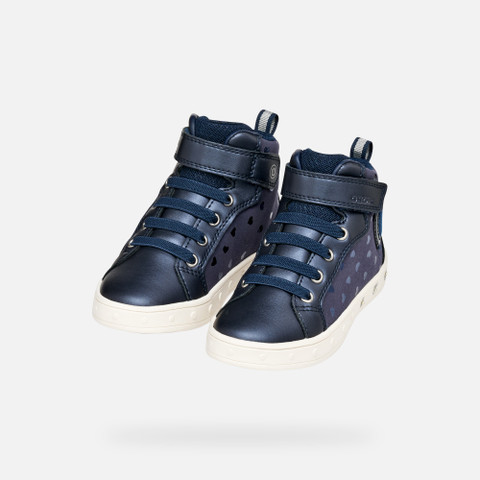 Shoes with lights SKYLIN GIRL Navy - image number 8 | GEOX