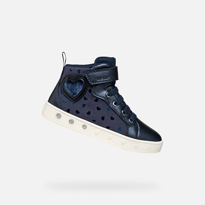 Shoes with lights SKYLIN GIRL Navy | GEOX