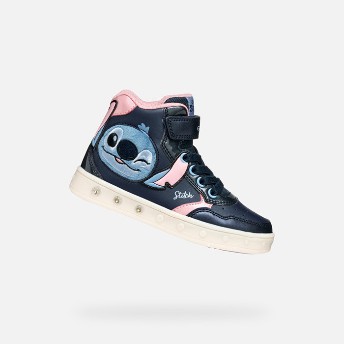 Disney stitch SKYLIN GIRL Navy/Pink | GEOX