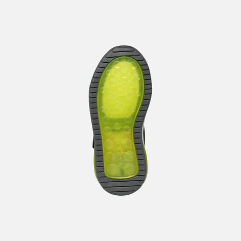 Shoes with lights INEK BOY Black/Lime - image number 6 | GEOX
