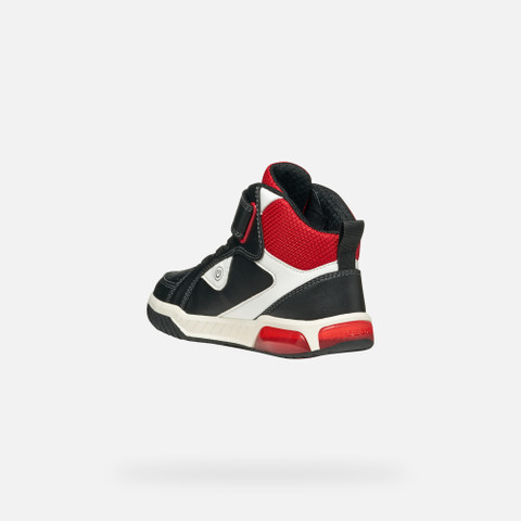 Shoes with lights INEK BOY Black/Red - image number 3 | GEOX