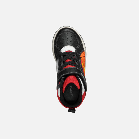 Shoes with lights INEK BOY Black/Red - image number 5 | GEOX