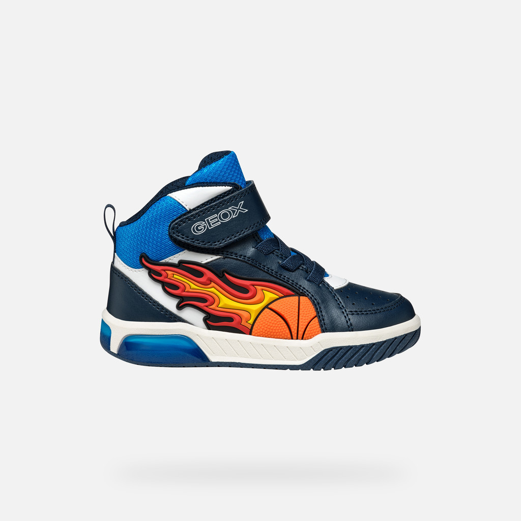 Shoes with lights INEK BOY Navy/Light Blue - image number 1 | GEOX