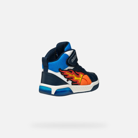 Shoes with lights INEK BOY Navy/Light Blue - image number 4 | GEOX