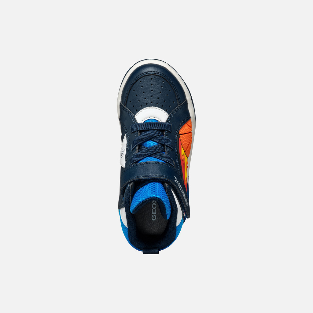 Shoes with lights INEK BOY Navy/Light Blue - image number 5 | GEOX