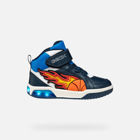 Shoes with lights INEK BOY Navy/Light Blue - image number 7 | GEOX