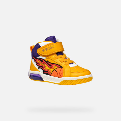 Shoes with lights INEK BOY Yellow/Purple - image number 2 | GEOX